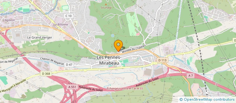 localisation de l'entreprise FACADES MEDITERRANEENNES à LES PENNES-MIRABEAU