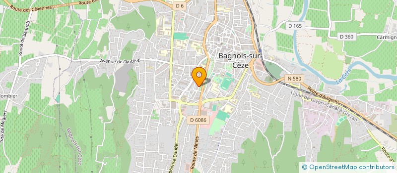 localisation de l'entreprise FACADES MODERNES à BAGNOLS-SUR-CEZE