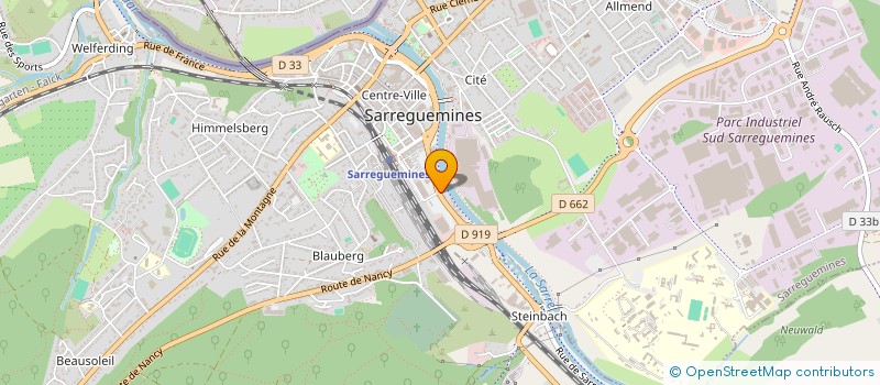 localisation de l'entreprise FACADES MODERNES KOTH à SARREGUEMINES