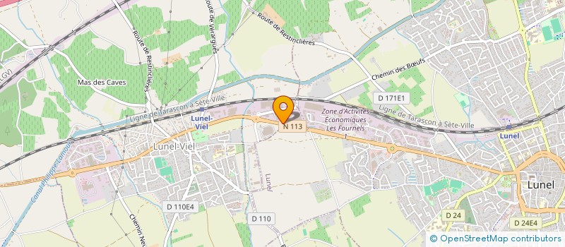 localisation de l'entreprise FACADES PEINTURES MATERIAUX à LUNEL-VIEL