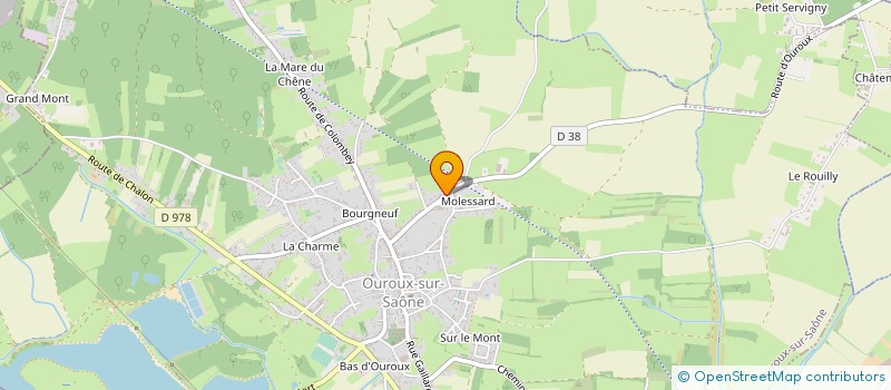 localisation de l'entreprise FACADES PIERRES ET TRADITION  OUROUX-SUR-SAONE