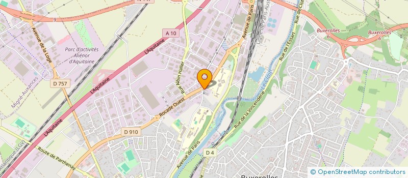 localisation de l'entreprise FACADES POITEVINES  POITIERS