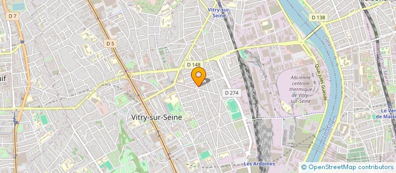 localisation de l'entreprise FACADES RENOV à VITRY-SUR-SEINE