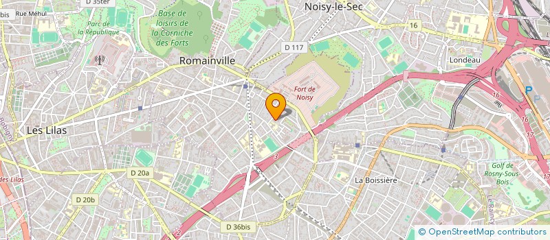localisation de l'entreprise FACADESS à ROMAINVILLE
