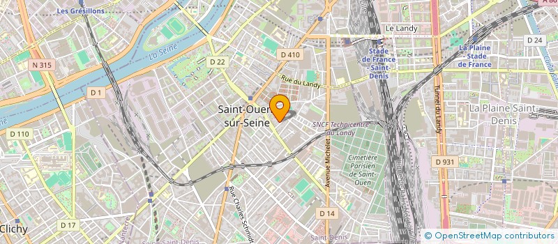 localisation de l'entreprise FACADIER à SAINT-OUEN-SUR-SEINE