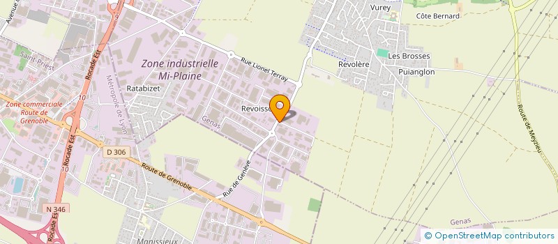 localisation de l'entreprise FACALPES  GENAS