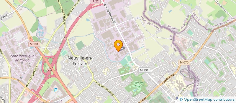 localisation de l'entreprise FACAM DISTRIBUTION à NEUVILLE-EN-FERRAIN