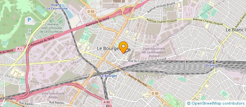 localisation de l'entreprise FACC à LE BOURGET