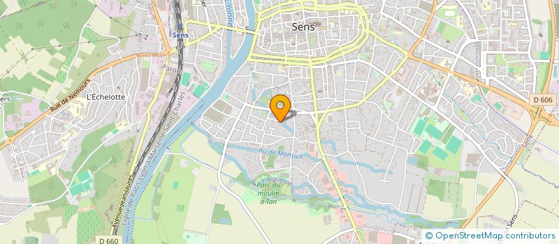 localisation de l'entreprise FACC  SENS