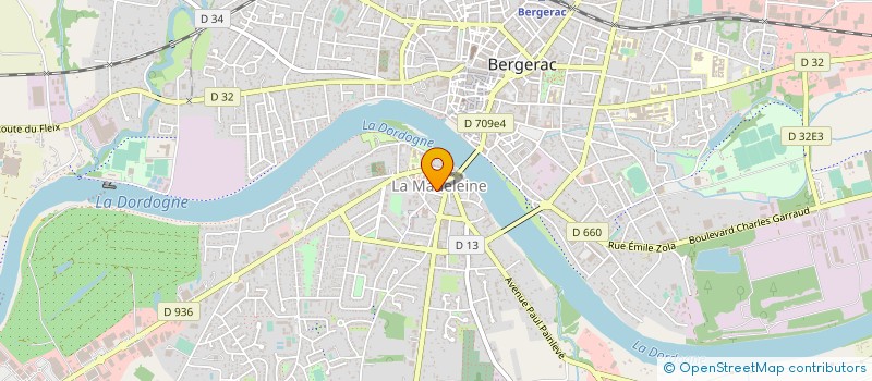 localisation de l'entreprise FACE 24 à BERGERAC
