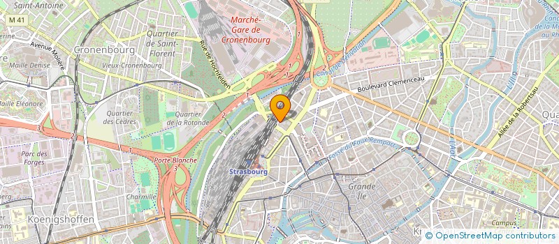 localisation de l'entreprise FACE  STRASBOURG