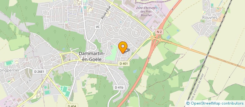 localisation de l'entreprise FACE  DAMMARTIN-EN-GOELE