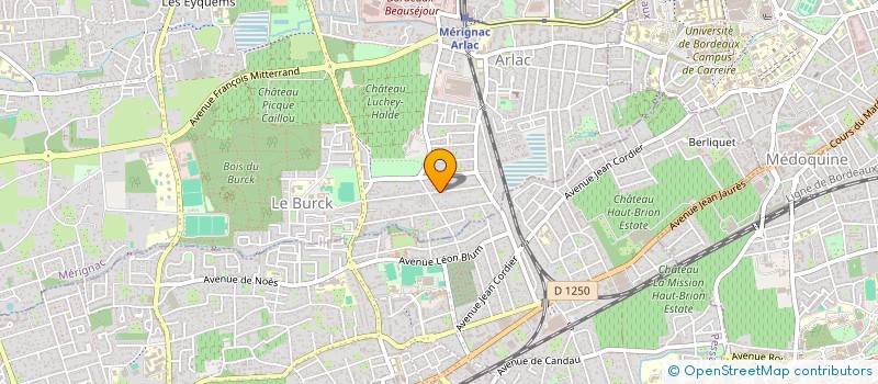 localisation de l'entreprise FACE  MERIGNAC