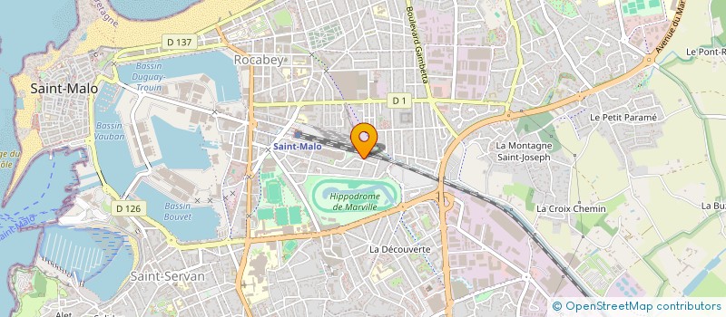localisation de l'entreprise FACE A FAC  SAINT-MALO