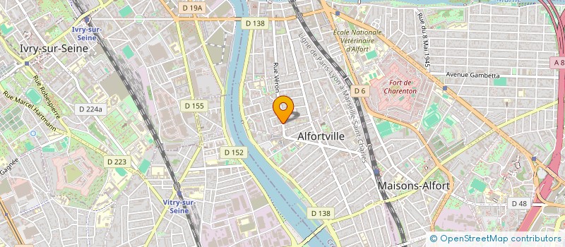 localisation de l'entreprise FACE A FACE à ALFORTVILLE