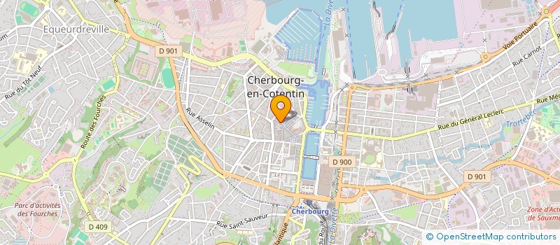 localisation de l'entreprise FACE A LA MER  CHERBOURG-EN-COTENTIN