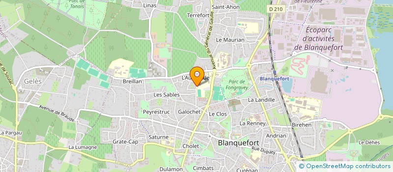 localisation de l'entreprise FACE A VOUS à BLANQUEFORT