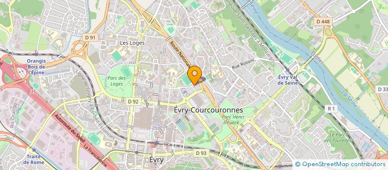 localisation de l'entreprise FACE ACADEMIE à EVRY-COURCOURONNES