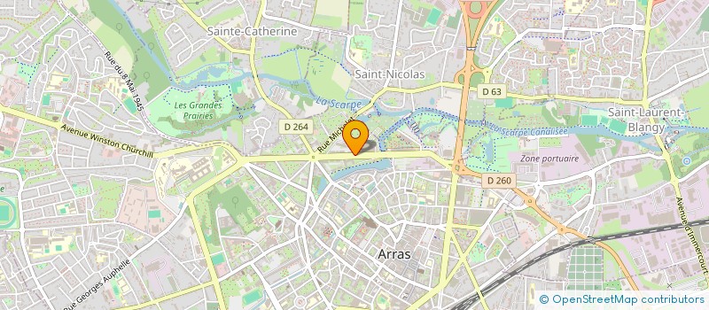 localisation de l'entreprise FACE ARTOIS  SAINT-NICOLAS