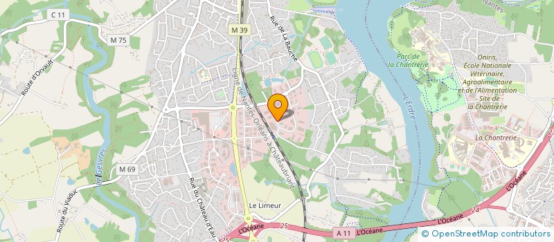 localisation de l'entreprise FACE ATLANTIQUE à CARQUEFOU