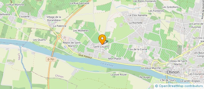 localisation de l'entreprise FACE AU BASSIN  CRAVANT LES COTEAUX