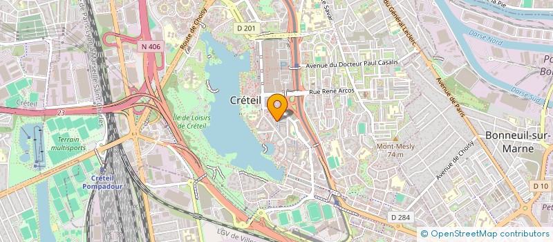 localisation de l'entreprise FACE AUTO  CRETEIL