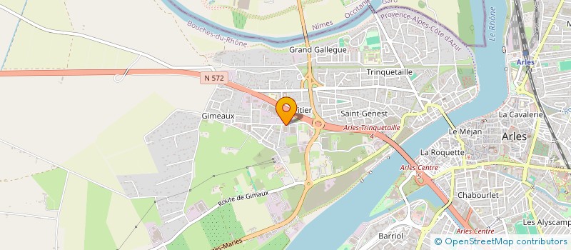 localisation de l'entreprise FACE B  ARLES