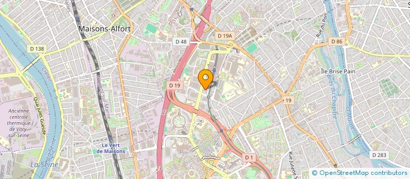 localisation de l'entreprise FACE B  CRETEIL