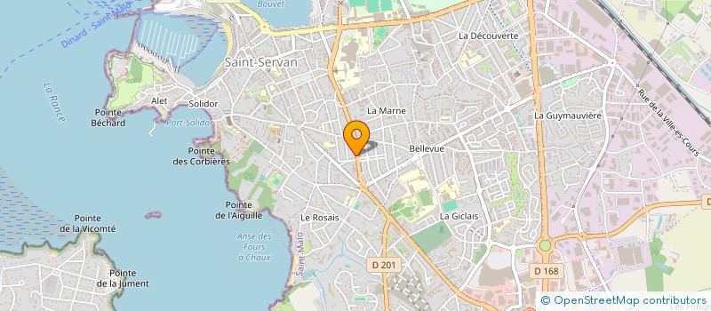 localisation de l'entreprise FACE B  SAINT-MALO