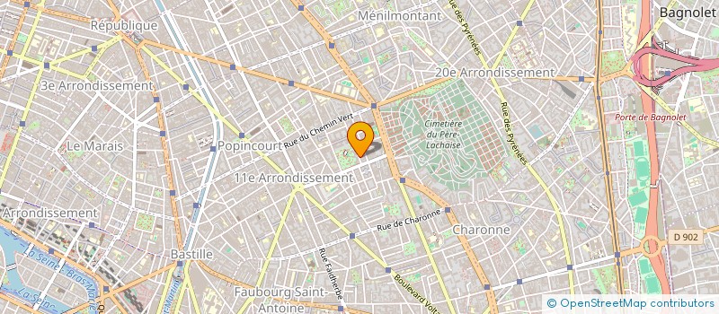 localisation de l'entreprise FACE B FILMS  PARIS