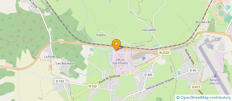 localisation de l'entreprise FACE CANTAL à YTRAC