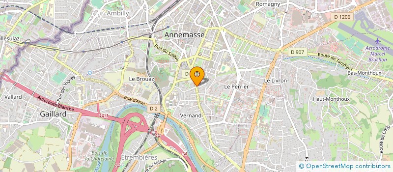 localisation de l'entreprise FACE CHIRURGIE à ANNEMASSE