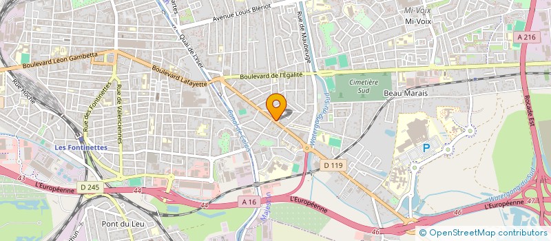 localisation de l'entreprise FACE COTE D'OPALE REGION HAUTS DE FRANCE à CALAIS