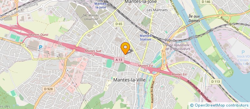 localisation de l'entreprise FACE ET SOLIDE ECHAFAUDAGE à MANTES-LA-VILLE