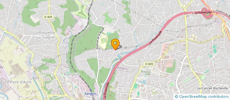 localisation de l'entreprise FACE FORM  MOUGINS