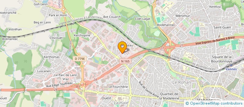 localisation de l'entreprise FACE MORBIHAN à VANNES