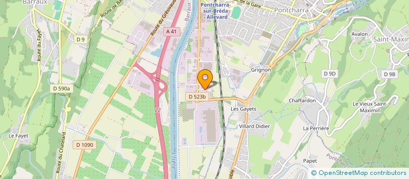 localisation de l'entreprise FACE NORD à PONTCHARRA