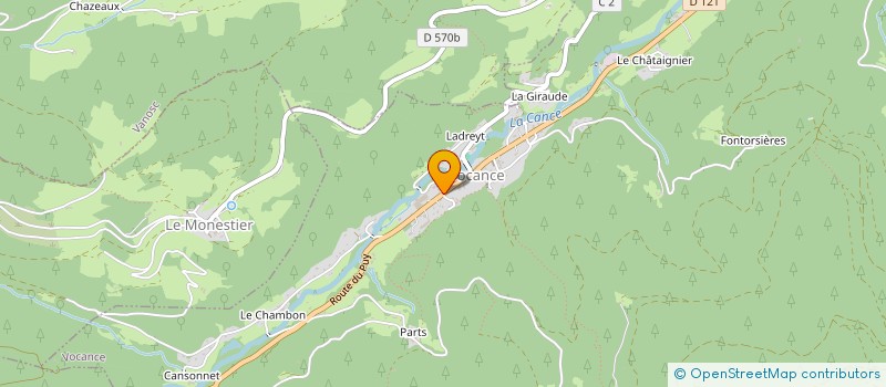 localisation de l'entreprise FACE O BOIS  VOCANCE