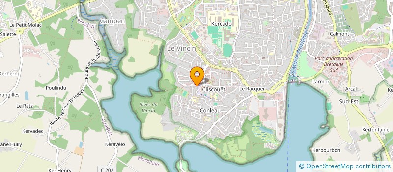 localisation de l'entreprise FACE O NEZ à VANNES