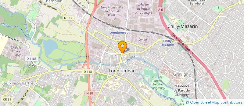 localisation de l'entreprise FACE OU PILE à LONGJUMEAU