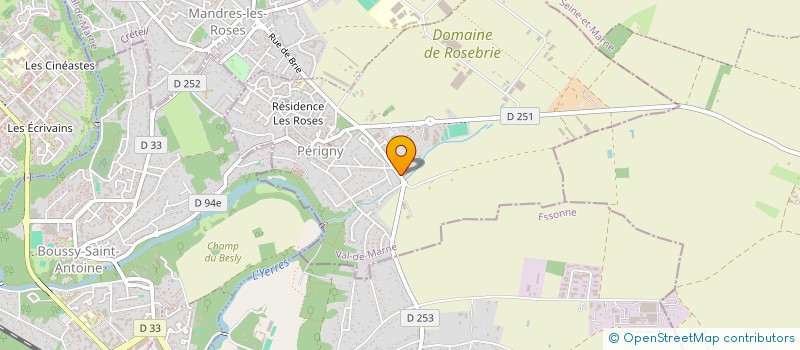 localisation de l'entreprise FACE SERVICES CENTRAUX à PERIGNY