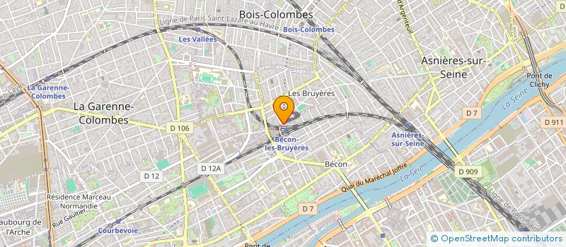 localisation de l'entreprise FACE SYNERGY à ASNIERES-SUR-SEINE