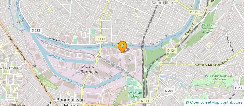 localisation de l'entreprise FACE VAL-DE -MARNE à BONNEUIL-SUR-MARNE