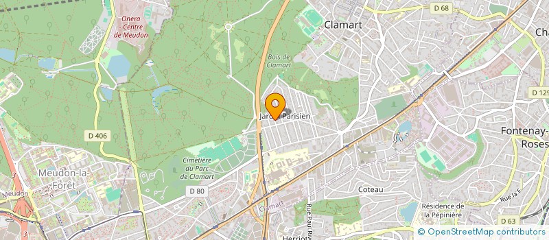 localisation de l'entreprise FACEAD à CLAMART
