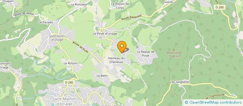 localisation de l'entreprise FACED  SAINT-MARTIN-D'URIAGE