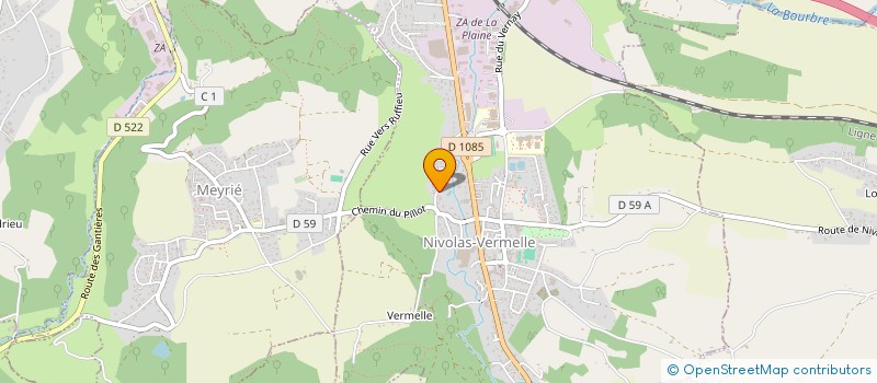 localisation de l'entreprise FACEEL  NIVOLAS-VERMELLE