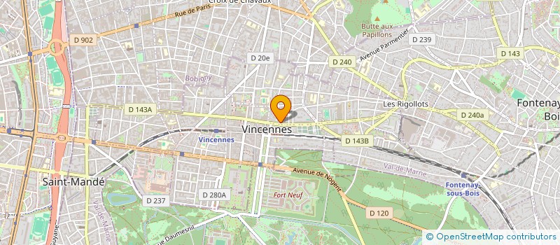 localisation de l'entreprise FACEF à VINCENNES