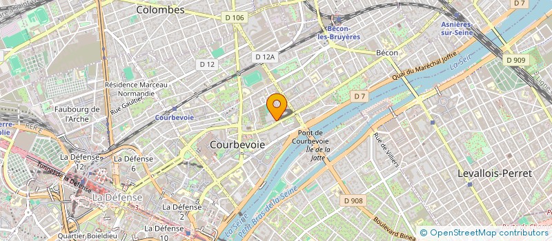 localisation de l'entreprise FACEIMO à COURBEVOIE