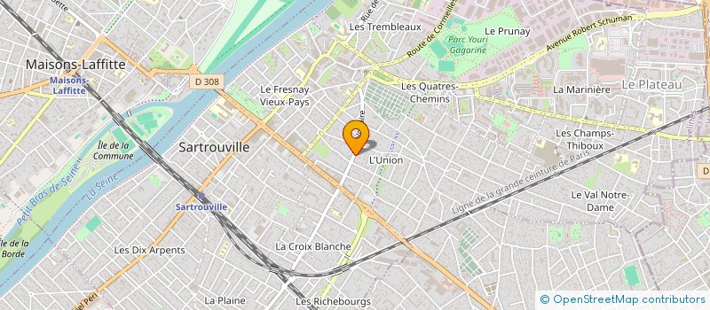 localisation de l'entreprise FACEKOOP  SARTROUVILLE