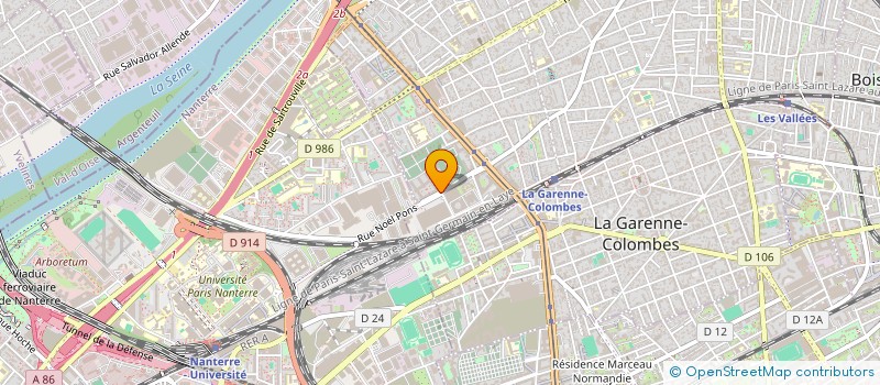 localisation de l'entreprise FACEL  COLOMBES
